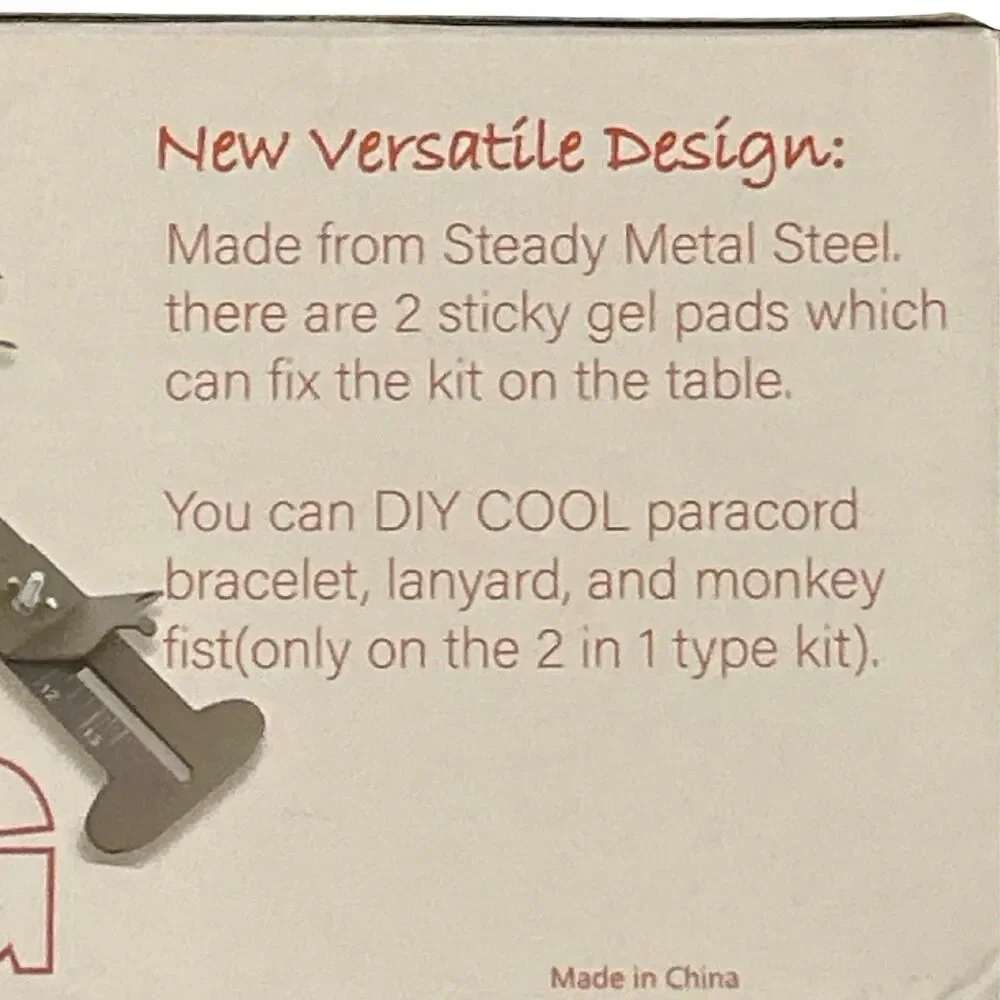 Paracord Jig 2 In 1 Bracelet Making Kit, Monkey Fist, Free Cord and Buckles